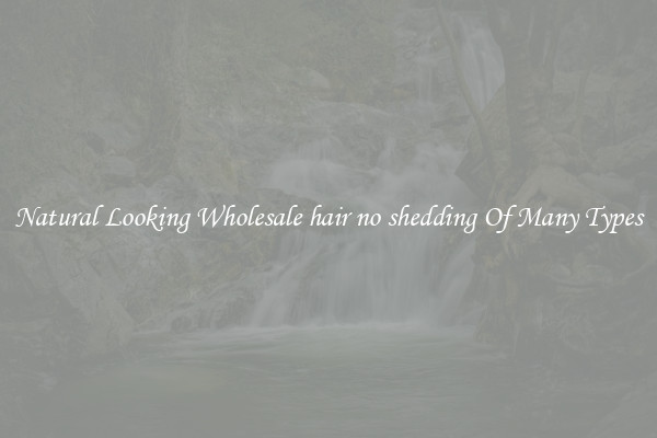 Natural Looking Wholesale hair no shedding Of Many Types