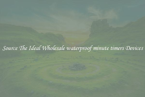Source The Ideal Wholesale waterproof minute timers Devices