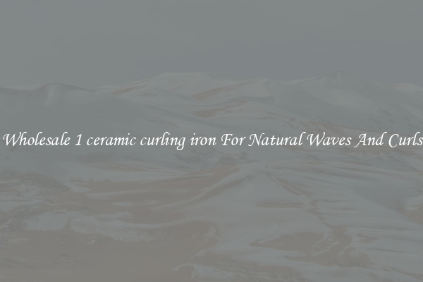 Wholesale 1 ceramic curling iron For Natural Waves And Curls
