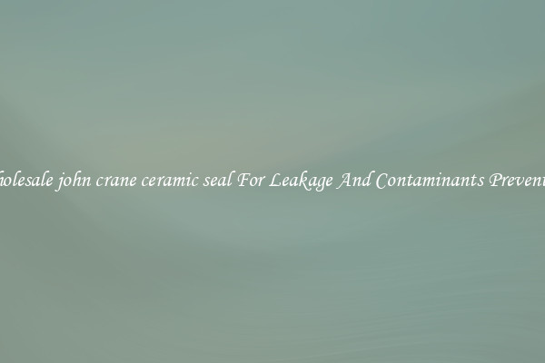 Wholesale john crane ceramic seal For Leakage And Contaminants Prevention