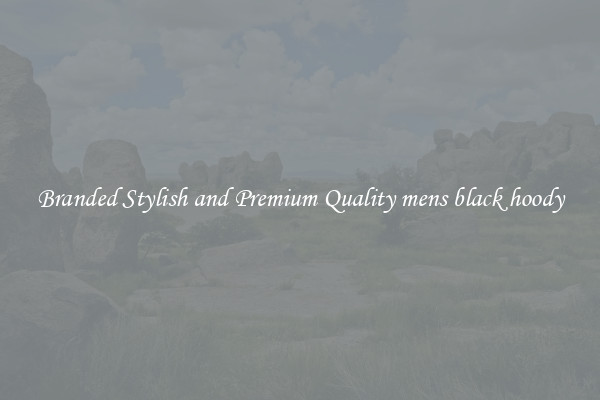 Branded Stylish and Premium Quality mens black hoody