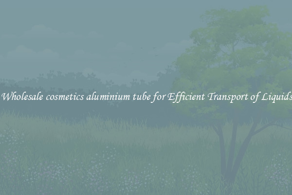 Wholesale cosmetics aluminium tube for Efficient Transport of Liquids