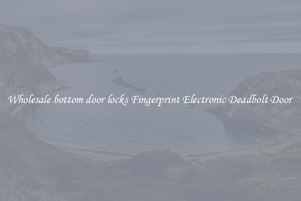 Wholesale bottom door locks Fingerprint Electronic Deadbolt Door 