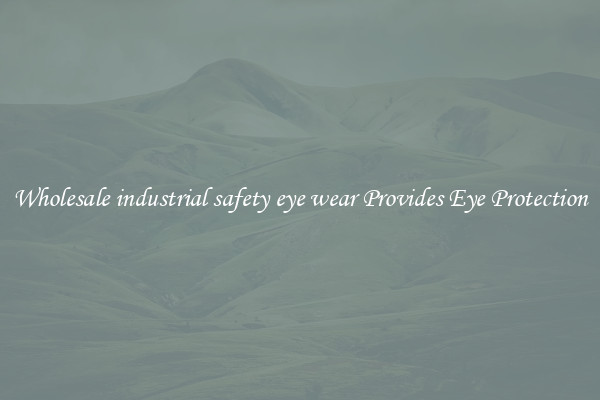 Wholesale industrial safety eye wear Provides Eye Protection