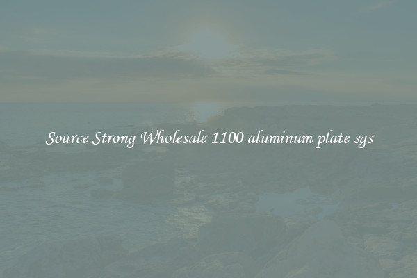 Source Strong Wholesale 1100 aluminum plate sgs