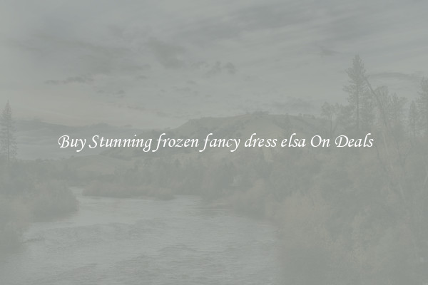 Buy Stunning frozen fancy dress elsa On Deals